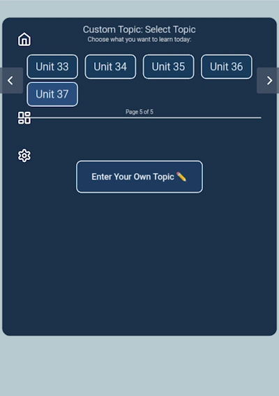 ChitrChat custom topic entry screen